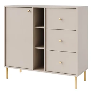 Komoda Tokyo 2 Beż Piaskowy (1F3S, typ 824) Łatwy zwrot