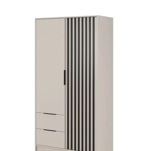 Szafa na ubrania Nelly 2D kaszmir z lamelami 105 cm Taniej