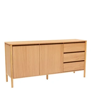 Oferta limitowana Komoda Blair 160 cm, naturalny dąb, 3 szuflady i szafka (SB01)