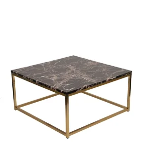 Stolik kawowy Prado dark/gold Popularny