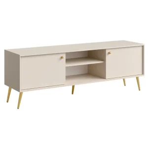 Szafka RTV piasek pustyni 156 cm Rose 08 (ID 268731, R6-PU1503/PU1503-08-FSC-B) Szybka wysyłka