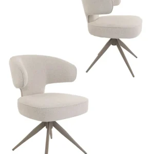 Krzesło Nami N22, obrotowe 360° z funkcją powrotu, cashmere/beige Cena promocyjna