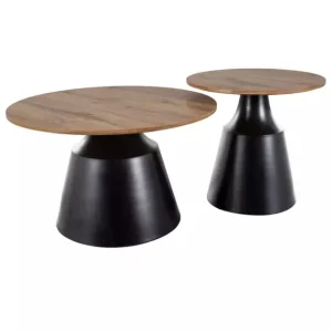 Bestseller Zestaw ław Itaka dąb artisan, czarny mat