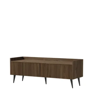 Oferta Szafka RTV 121 cm na nóżkach frezowane fronty (Ademo REG7 121 orzech)