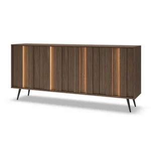 Nowoczesna komoda 4-drzwiowa z oświetleniem LED Amaro C 183 cm Wyprzedaż
