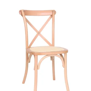 Krzesło drewniane Solido light, rattan Ostatnie sztuki