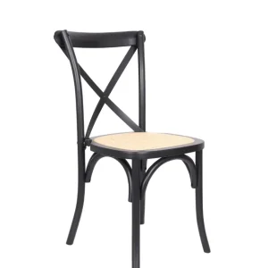 Krzesło drewniane Solido dark, rattan Nowy