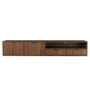 Szafka Wisząca RTV Edison Brown Warmia Walnut 200 cm Oferta czasowa