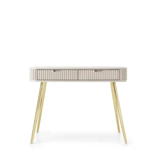 Toaletka Zova (T103), konsola do przedpokoju, kaszmir/złoty Oferta limitowana