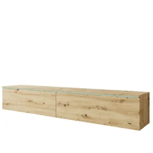 Szafka RTV LED dąb artisan Lowboard D180 (LOWD1808) Cena promocyjna