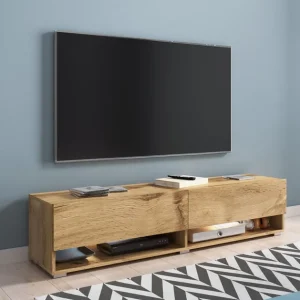Taniej Szafka pod telewizor 100 cm wisząca/stojąca dąb wotan Lowboard A (LOWA100WW)
