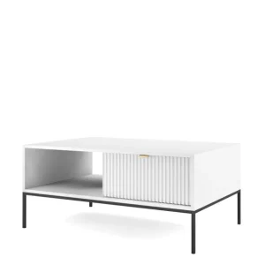Bestseller Stolik kawowy Nova biało/czarny (L104)