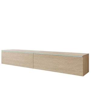 Szafka RTV ryflowana lamele LED Gaja Lowboard D180 (LOWD18056) Taniej