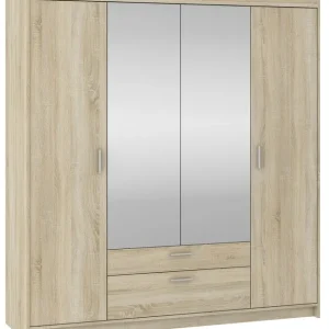 Szafa Elena 4D2S SO04 z lustrem dąb sonoma Oferta czasowa