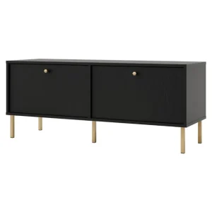 Do wyczerpania zapasów Szafka RTV Tokyo 2 Czarny 120 cm (2K Typ 302)