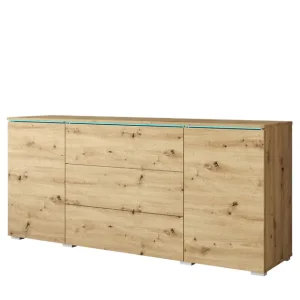 Komoda z szufladami i szafkami Vera 150 cm dąb artisan (VRB1508) Niska cena