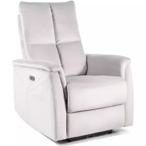 Fotel masujący z podgrzewaniem Neptun M Jasny Szary Bluvel 03 Oferta limitowana