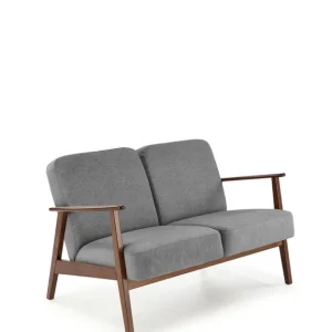 Sofa dwuosobowa do salonu Milano 2S, retro, szara Bezpieczna płatność