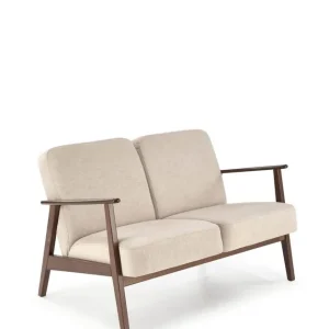 Sofa dwuosobowa do salonu Milano 2S, retro, beżowa Ostatnie sztuki