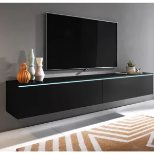 Hit sprzedaży Szafka pod telewizor LED czarny grafit Lowboard D180 (LOWD180ZZ)