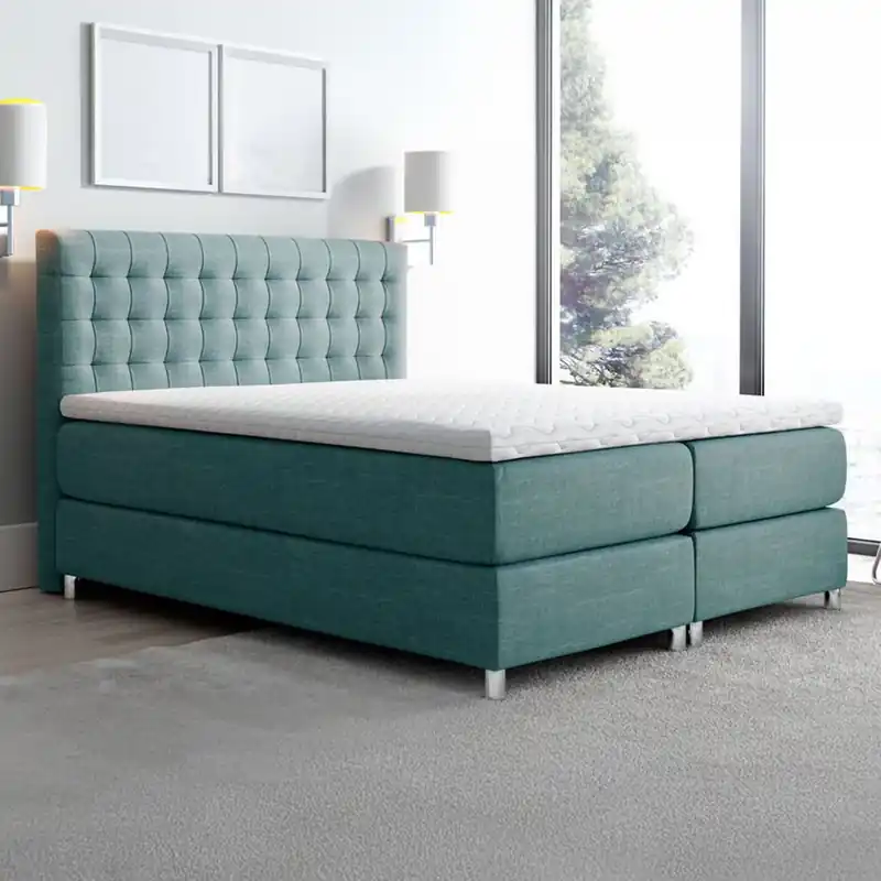 Łóżko kontynentalne PRIMO, materac, topper | 160x200 | Kolor do wyboru Oferta