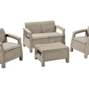 Zestaw ogrodowy Corfu Set Cappuccino Keter Curver Rabat