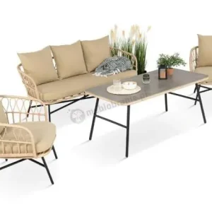 Zamów teraz Zestaw mebli kawowych na taras Mirello rope style Beige