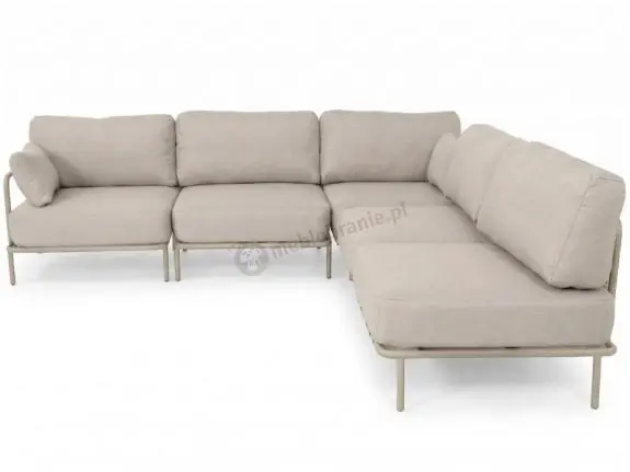 Eleganckie meble ogrodowe modułowe Salve Beige Cashmere - 5 elementów Hit sprzedaży