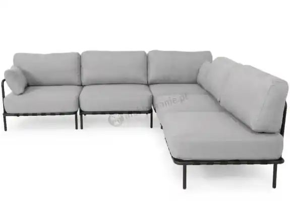 Taniej Eleganckie meble ogrodowe modułowe Salve Chrome - 5 elementów