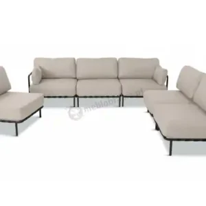 Nowoczesne meble wypoczynkowe na taras - narożnik Salve Beige 6 modułów Oferta