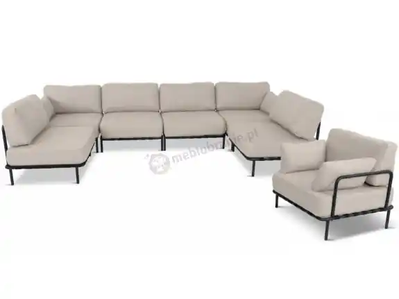 Tylko do końca tygodnia Duży zestaw mebli modułowych na taras Salve Beige 6 Plus