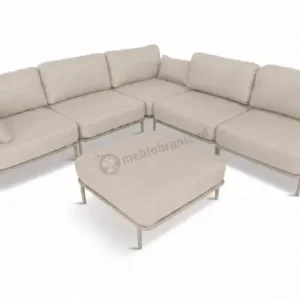 Taniej Nowoczesne meble modułowe na taras Salve 5 Midi Beige Cashmere