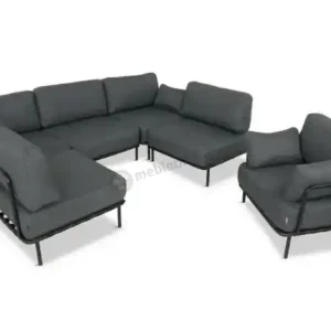 Meble modułowe na taras w stylu loft Salve Slate 5 Plus Dostępne od ręki