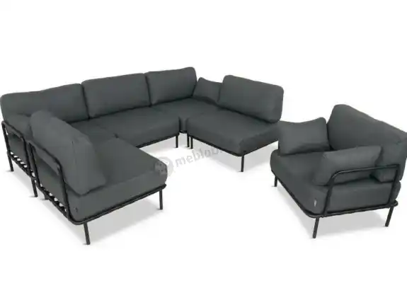 Meble modułowe na taras w stylu loft Salve Slate 5 Plus Dostępne od ręki