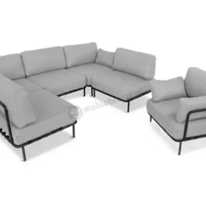 Meble modułowe na taras w stylu loft Salve Chrome 5 Plus Zamów teraz