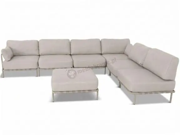 Najlepsza cena Modułowe meble tarasowe wypoczynkowe Salve 6 Midi Beige Cashmere