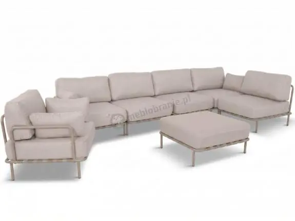 Meble modułowe premium na 7 osób Salve Beige Cashmere 5 Comfort Zamów teraz