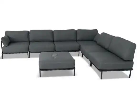 Łatwy zwrot Modułowe meble tarasowe wypoczynkowe Salve 6 Midi Slate