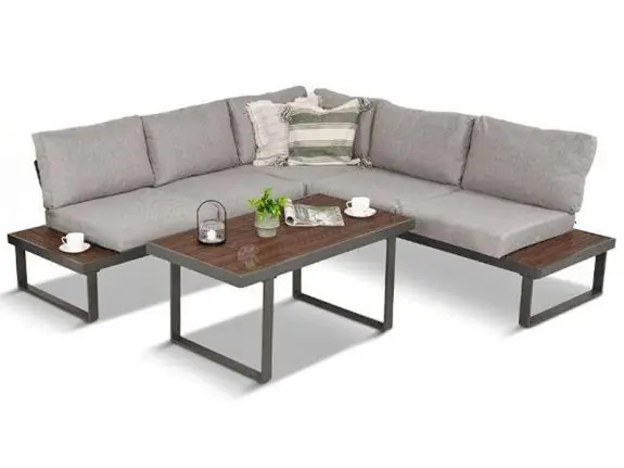 Metalowy narożnik na taras - Panaon Corner 220x220 - LG Bezpieczne zakupy