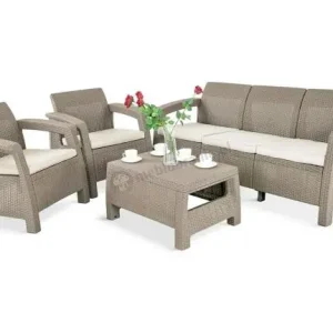 Zestaw ogrodowy Corfu Set Max Cappuccino Curver Keter Najlepsza cena