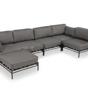 Całoroczny narożnik ogrodowy Dandy - 5 elementów + pufa Oferta czasowa