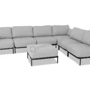 Modułowe meble tarasowe wypoczynkowe Salve 6 Midi Chrome Oferta limitowana