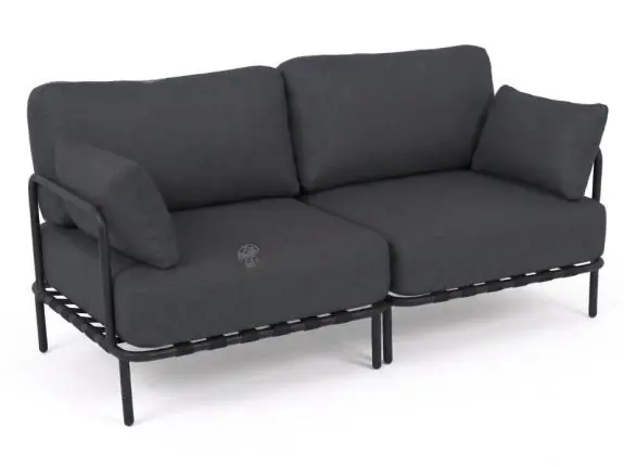 Popularny Elegancka sofa dwuosobowa modułowa Salve Slate na taras - 2 elementy