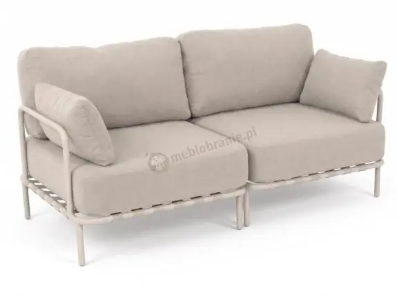 Dwuosobowa sofa ogrodowa modułowa Salve Beige Cashmere - 2 elementy Szybka dostawa