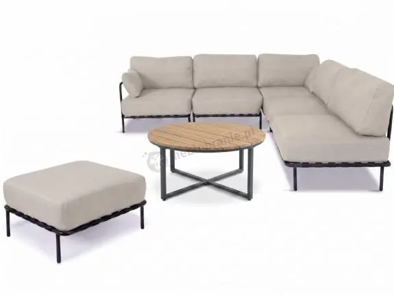 Zamów teraz Nowoczesne meble modułowe na taras Salve 5 Midi Beige ze stolikiem