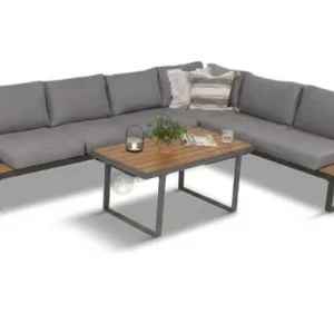Szary modułowy narożnik na taras 280x220cm Panaon Grey Teak Sprawdź teraz